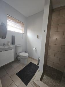 a bathroom with a toilet and a sink and a shower at 22 On Schwester Frieda in Swakopmund +12 photos