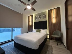 a bedroom with a large bed and a window at Quiet Room w/bath + Top Amenities! in La Cañada