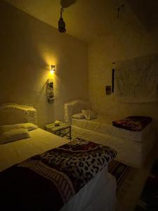 a bedroom with two beds in a room at Soliman House Siwa in Siwa