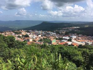a town on top of a hill with a city at Flat Ubuntu in Viçosa do Ceará