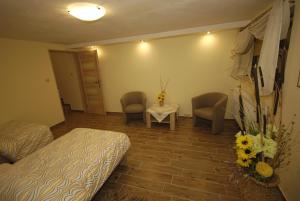 Posteľ alebo postele v izbe v ubytovaní Apartament Aldi