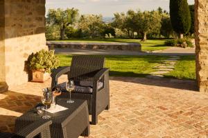 A garden outside Villa Agazzi by PosarelliVillas