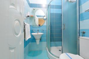 A bathroom at Hotel Dragović Smederevo