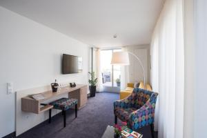 אזור ישיבה ב-Book Hotel Leipzig