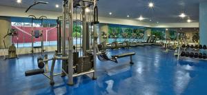 Het fitnesscentrum en/of fitnessfaciliteiten van Las Brisas Huatulco