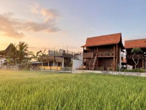 a house and a field of grass at Kalyana Gangga in Krambitan