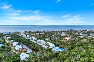 an aerial view of the resort and the ocean at Seashells #45 in Sanibel