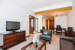 TV in/ali zabaviščno središče v nastanitvi Hospedium Princess Hotel Panamá