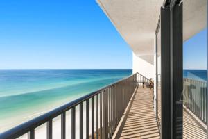 a balcony with a view of the ocean at One Seagrove Place 1505 in Santa Rosa Beach