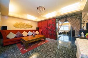 A seating area at Blissful Star