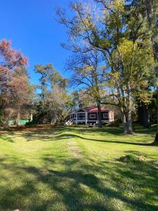 a house in the middle of a field with trees at Isla Chita in Tigre