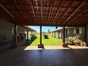 a view of the inside of a building at Hotel Nova Sorocabana in Brodósqui