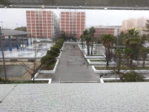 a view from a window of a building at Cádiz bahía in Cádiz