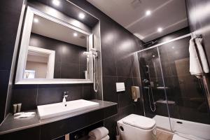 Koupelna v ubytování Hotel Ideja