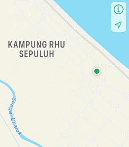 a map of the kampong rhu septuct at Student Homestay in Kampong Ru Sepuloh +2 photos