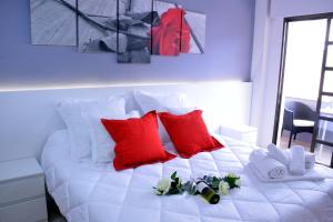 Postel nebo postele na pokoji v ubytování Hostal El Júcar