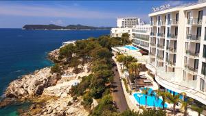 a view of the amalfi coast from a hotel at Royal Princess Hotel in Dubrovnik