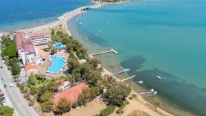an aerial view of a beach and the water at Casa Solada Cunda Resort & Spa in Ayvalık