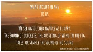 a sunset with the words what university means to us at Abbadia Wine Relais in Montefollonico