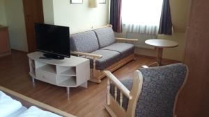 TV a/nebo společenská místnost v ubytování Hotel Angerer