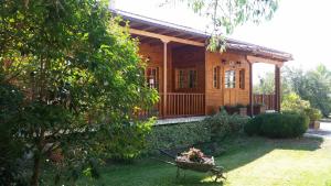 Vonkajšia záhrada v ubytovaní Xylino Chalet
