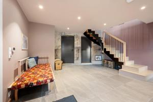 Gallery image of Seafront Villa with Balcony and Panoramic Views in Veland +30 photos