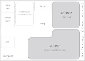 a screenshot of a cell phone screen with a diagram at Apt熱海 in Atami