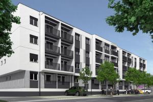 a rendering of an apartment building at Miti Apartment with Marina View & Spa Access in Veliko Gradište