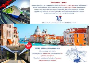 a collage of photos of a city with a train at Villa Bugatti Indipendent Villa ,lake view and private pool, DesenzanoLoft Official Partner Homes & Villas by Marriott Bonvoy in Desenzano del Garda