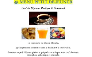 a collage of pictures of food and a cup of coffee at Hôtel La Maison Blanche in Saint-Louis