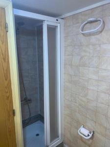 a shower with a glass door in a bathroom at Rancho Catalan 2 in Castillo de Aro +18 photos