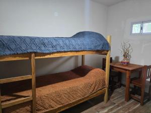 a bedroom with two bunk beds and a table at La Posta de Don Calixto in León +6 photos