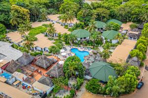 an aerial view of a resort with a swimming pool at Kombo Oasis in Serekunda