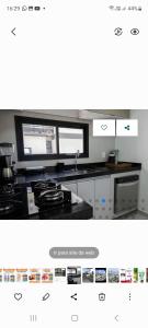 a picture of a kitchen with a stove top oven at Cais Eco Residência in Ipojuca