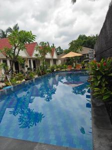 a large swimming pool in a resort at GHangga Amed in Karangasem