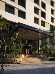 a building with a sign that reads the view at The View Rabat in Rabat