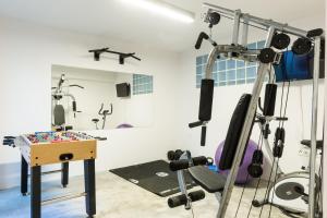Fitness centrum a/nebo fitness zařízení v ubytování Happy Villa
