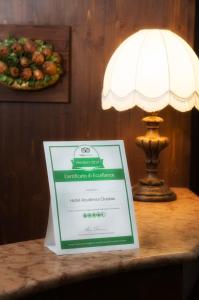Certifikát, hodnocení, plakát nebo jiný dokument vystavený v ubytování Hotel Residence Chateau