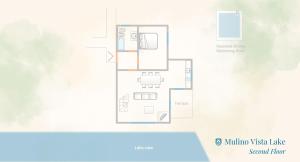 a floor plan of the million visual lake resort floorplan at Mulino Vista Lake by Rent All Como in Ossuccio