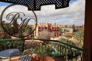 a balcony with a view of the city at Royal Mirage Deluxe in Marrakesh