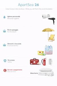a screenshot of a page of a website with an umbrella at ApartSea 26 in Calasetta