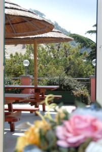 
A porch or other outdoor area at Hotel Clelia
