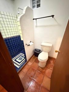 a bathroom with a toilet and a walk in shower at The Cabo Cush Hotel in Cabo San Lucas +10 photos