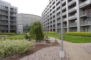 Vonkajšia záhrada v ubytovaní Apartament Triton Park