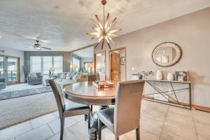a dining room with a table and chairs at Bridges Bay Resort Coronado Building 302 in Arnolds Park +30 photos