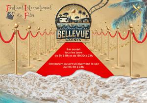 a flyer for a beer festival with a beach and a sign at Camping Parc Bellevue in Cannes