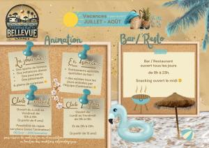a beach wedding invitation template with a mermaid on the beach at Camping Parc Bellevue in Cannes