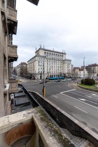 a view of a city street with a building at National Stadium 1BR by BulgarianHomes in Sofia