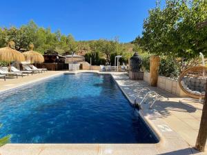 a swimming pool in a backyard with a swimming pool at B&B Boutique Casa Clavi in Chirivel +16 photos