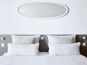 Ein Bett oder Betten in einem Zimmer der Unterkunft Linnen